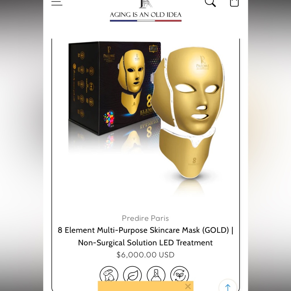 Predire Paris Gold Skincare Face Mask
